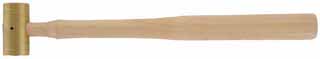 Brass  Hammer,
8 ounce, 9-1/2" hickory handle,
made in the USA